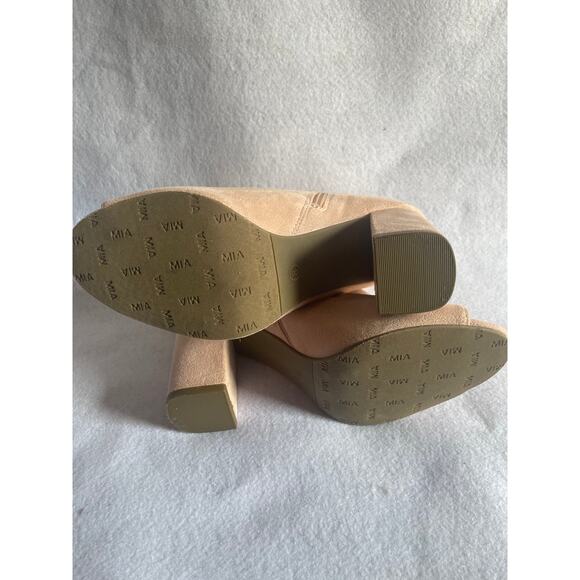 MIA FAUX SUEDE PERP TOE BOOTIES 8M - Picture 6 of 6